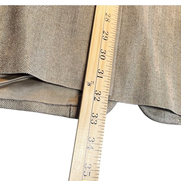 Ralph Lauren Dillard's Herringbone Silk Blazer 52R Light Brown Men's Sport Coat - Picture 9 of 13